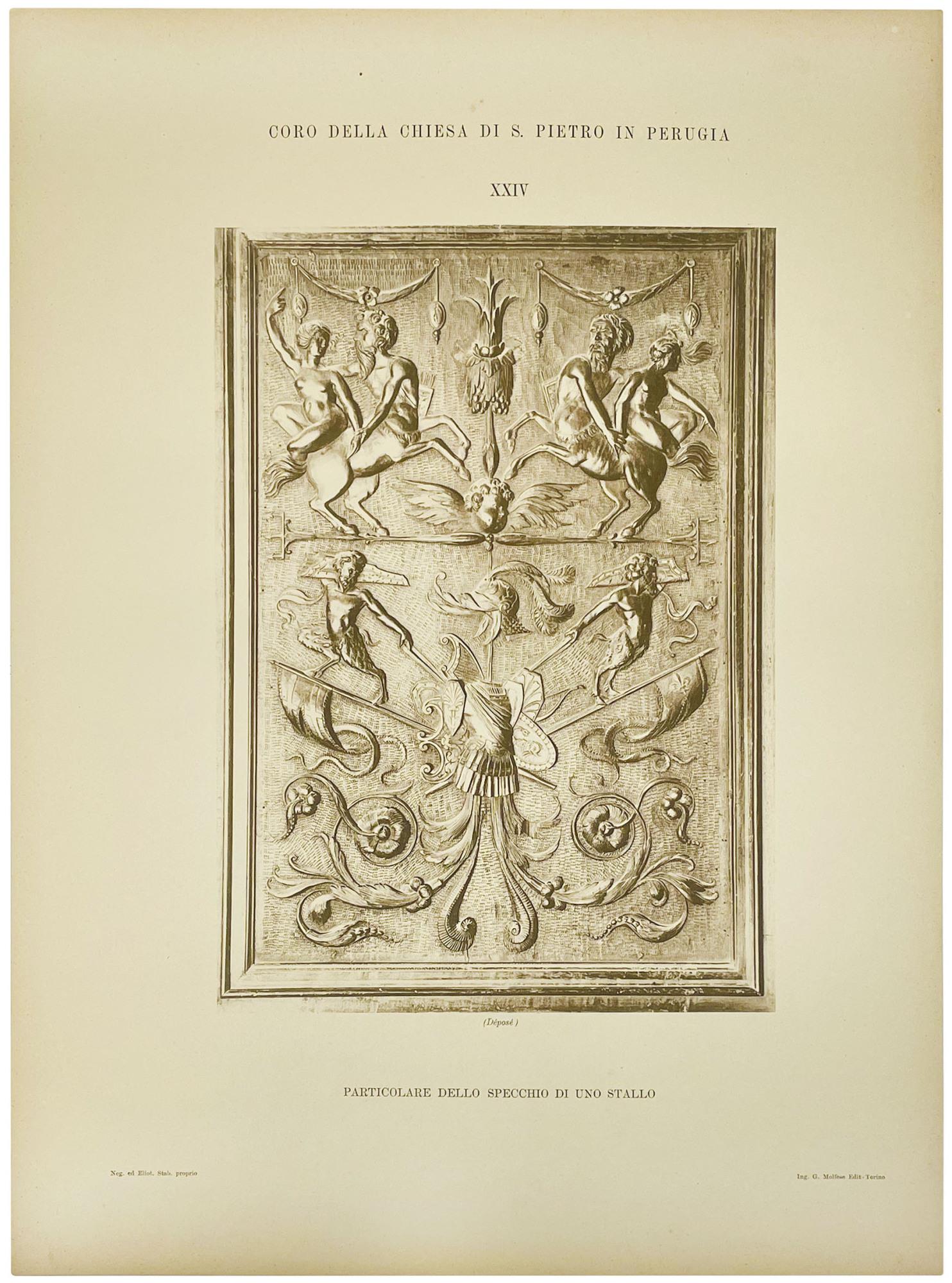 CHORUS. Intagi in legno del coro della Chiesa di San Pietro in Perugia