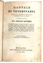 Manuale di veterinaria: coronato dalla accademia d'agricoltura, commercio ed arti di Verona
