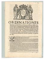 Ordinationes quaedam per illustrissimos & reverendissimos dd. cardinales, super Congregatione Regularium deputatos datae rever. dominis visitatoribus apostolicis monasteriorum sanctimonialium civitatum Neapolitan. & Salernitan. sub die secunda Iunii