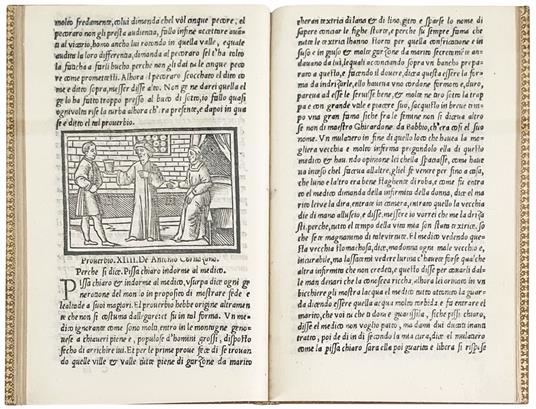 Proverbi di M. Antonio Cornazano in Facetie: ristampati di nuovo: con tre altri Proverbi aggiunti: & dui Dialoghi nuovi in disputa: cose sententiose & di piacere historiati. M.D.XXVI - copertina