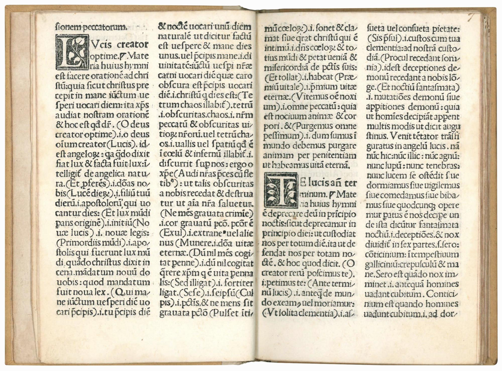 Expositio pulcherrima hymnorum per annum s[ecundu]m Curiam non amplius impressa. Colophon: Impressum Venetiis per Melchiore[m] Sessa[m] anno domini 1515. Die 20. Iunii