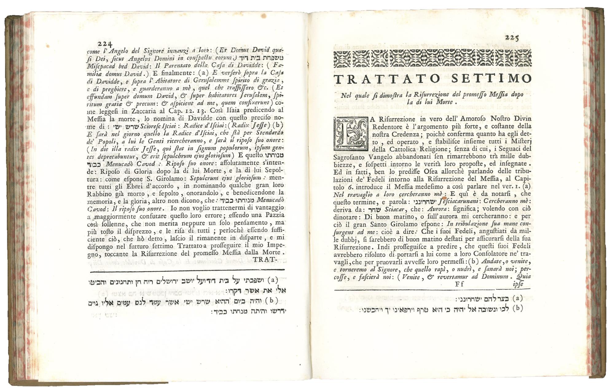 Le verità della fede cristiana svelate alla Sinagoga con le Autorità de' più accreditati Rabbini, e confermate co' testi della Sagra Scrittura. Opera polemico-dogmatica […] data in luce l'anno secondo del pontificato di N.S. Benedetto 14. felicemente