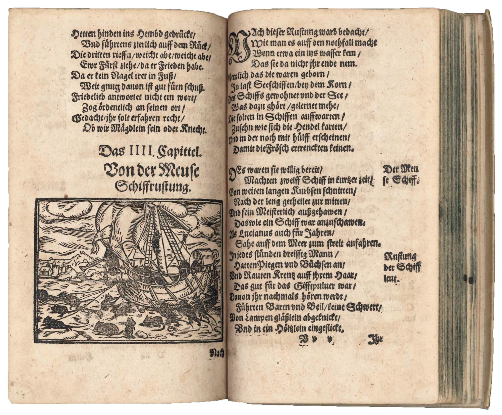 Froschmeuseler. Der Frösch und Meuse wunderbare Hoffhaltunge. Der fröhlichen / auch zur Weyßheit / und Regimenten erzogenen Jugend / zur anmutigen aber ser nützlichen Leer / [...]