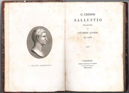 C. Crispo Sallustio tradotto da Vittorio Alfieri da Asti - copertina