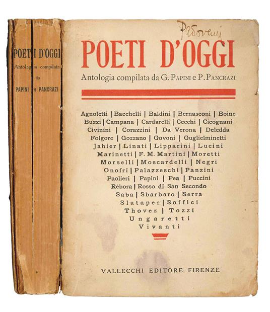 Poeti d'oggi - copertina