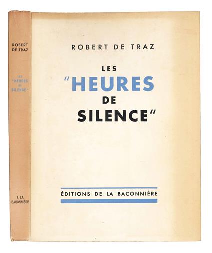 Les heures de silence - Robert De Traz - copertina