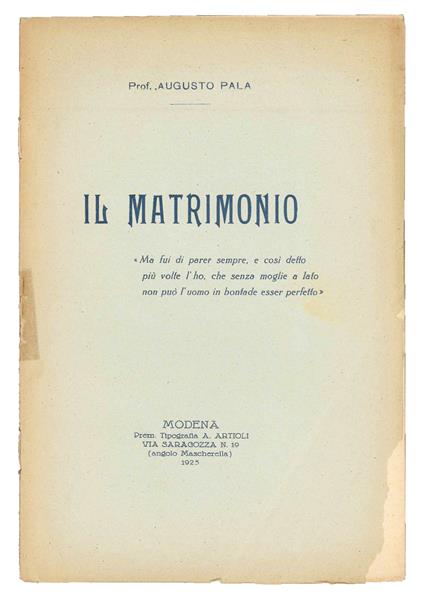 Il matrimonio - copertina
