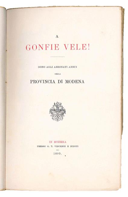 A gonfie vele! - copertina