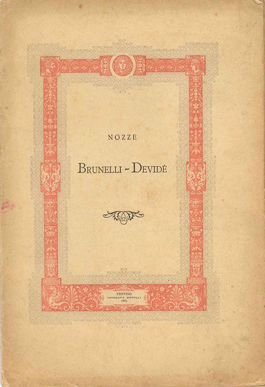 Nozze Brunelli - Devidè - Leonardo LOREDAN - copertina