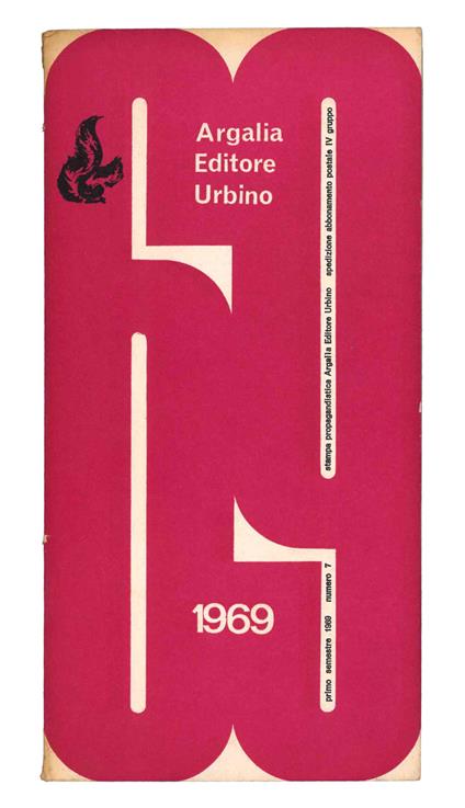 Argalia Editore Urbino. Catalogo generale 1968, '69 - copertina