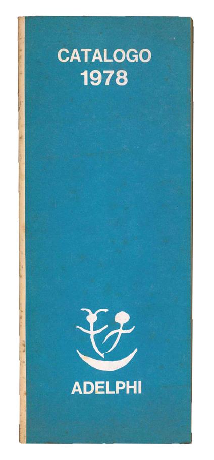 Catalogo 1978 Adelphi - copertina