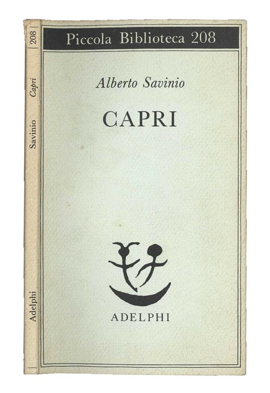Capri - Alberto Savinio - copertina