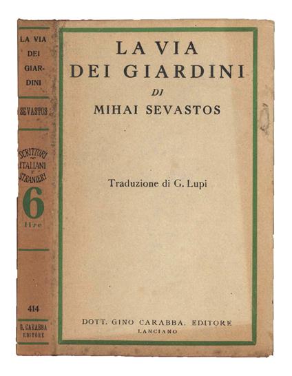 La via dei giardini - copertina