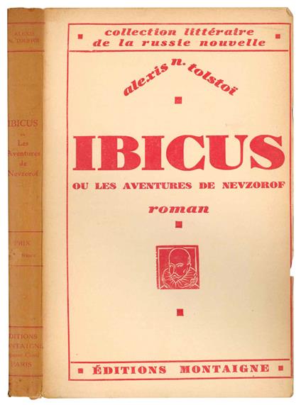 Ibicus ou les aventures de Nevzorov. Traduit pour la première fois du russe en français par B. Cauvet Duhamel. Illustré de 6 dessins rehaussés de couleurs su pochoir par Georges Braun - copertina
