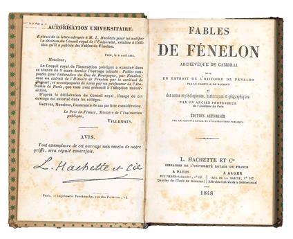Fables de Fénelon archevéque de Cambrai - copertina