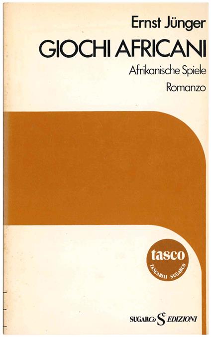 Giochi africani - Ernst Jünger - copertina