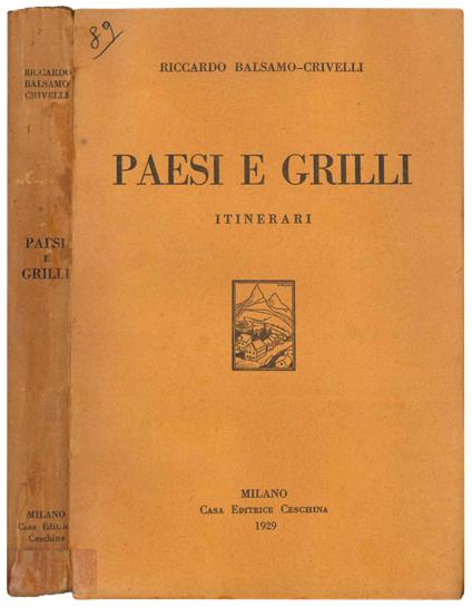Paesi e grilli. Itinerari - copertina