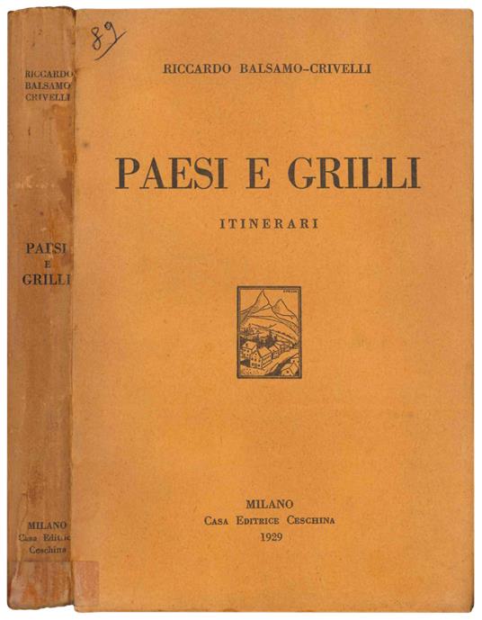 Paesi e grilli. Itinerari - copertina