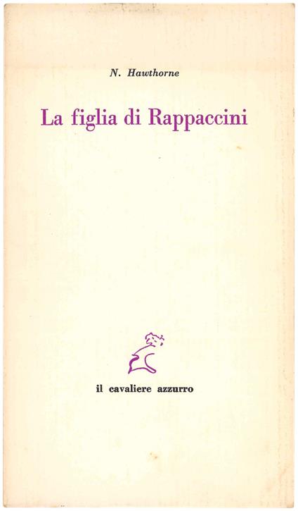 La figlia di Rappaccini - copertina