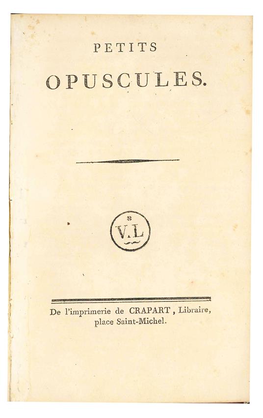 Petit opuscules - copertina