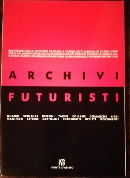 Archivi futuristi - Mario Verdone - copertina
