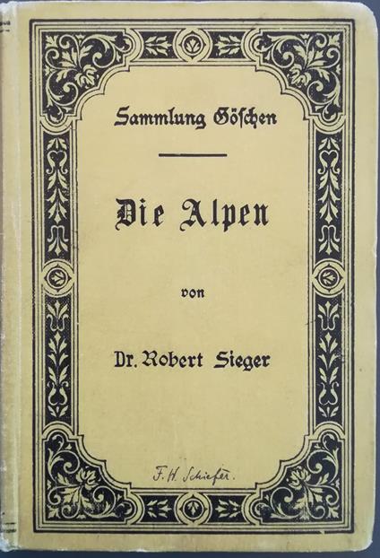 Die Alpen - Robert Sieger - copertina