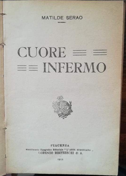 Cuore infermo - Matilde Serao - copertina