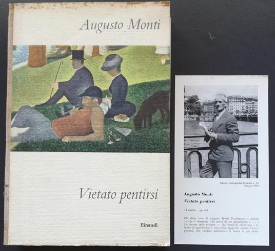 Vietato pentirsi - Augusto Monti - copertina