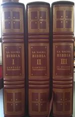La sacra Bibbia: 3 volumi: 1 Antico Testamento 2 Antico testamento 3 Nuovo Testamento (segue: Atlante biblico, a cura di Leone Algisi)