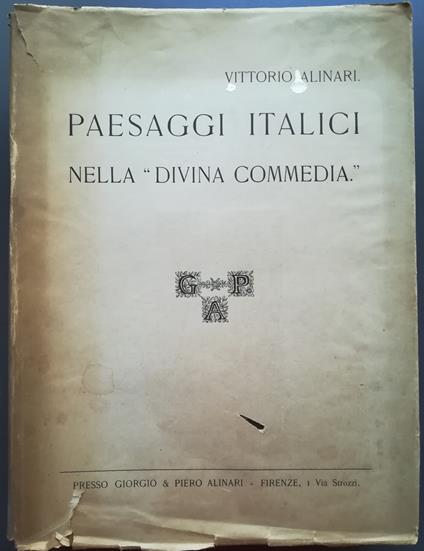 Paesaggi italici nella Divina Commedia - Vittorio Alinari - copertina