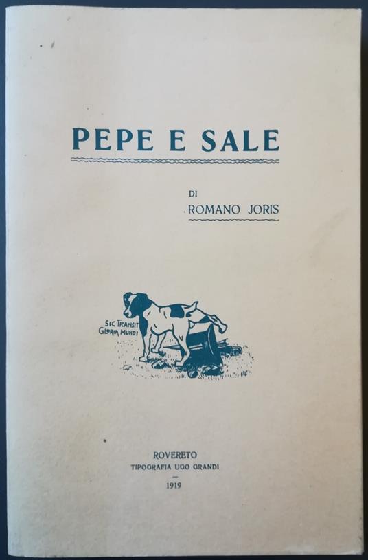 Pepe e sale (anastatica) - Romano Joris - copertina