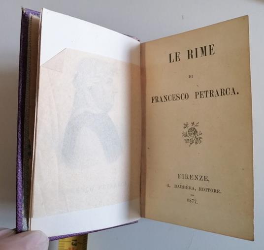 Le rime - Francesco Petrarca - copertina