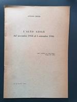 L' Alto Adige dal novembre 1918 al 5 settembre 1946