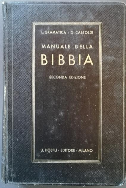 Manuale della Bibbia - Luigi Gramatica - copertina