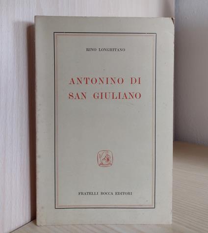 Antonino di San Giuliano - Rino Longhitano - copertina