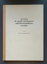 Acconto di studio preliminare sull'idrotermalismo trentino