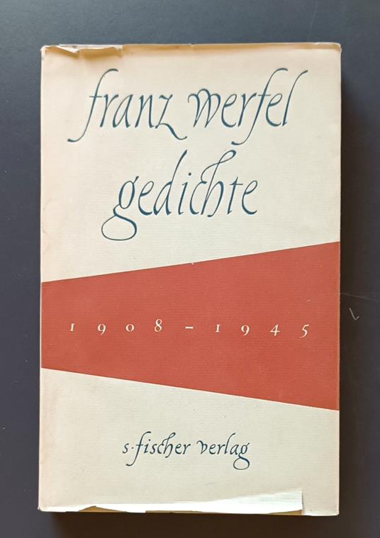 Gedichte aus den Jahren 1908-1945 - Franz Werfel - copertina