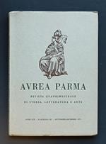 Avrea Parma (Aurea Parma): rivista quadrimestrale di storia, letteratura e arte. Anno LIX 1975, Fasc. III settembre-dicembre