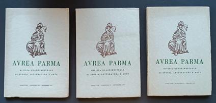 Avrea Parma (Aurea Parma): rivista quadrimestrale di storia, letteratura e arte. Anno LXIII 1979 - copertina