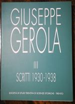 Scritti di Giuseppe Gerola. Trentino-Alto Adige. III: 1930-1938