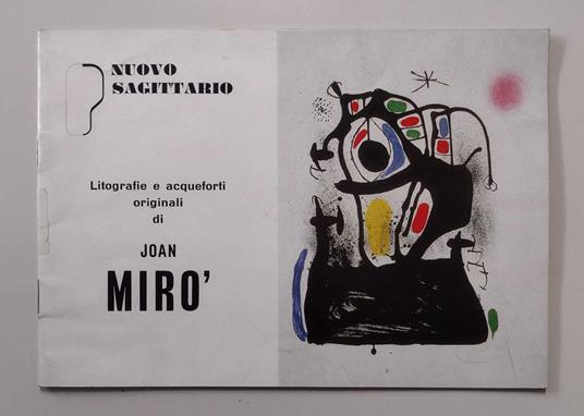 Litografie e acqueforti originali di Joan Mirò - copertina