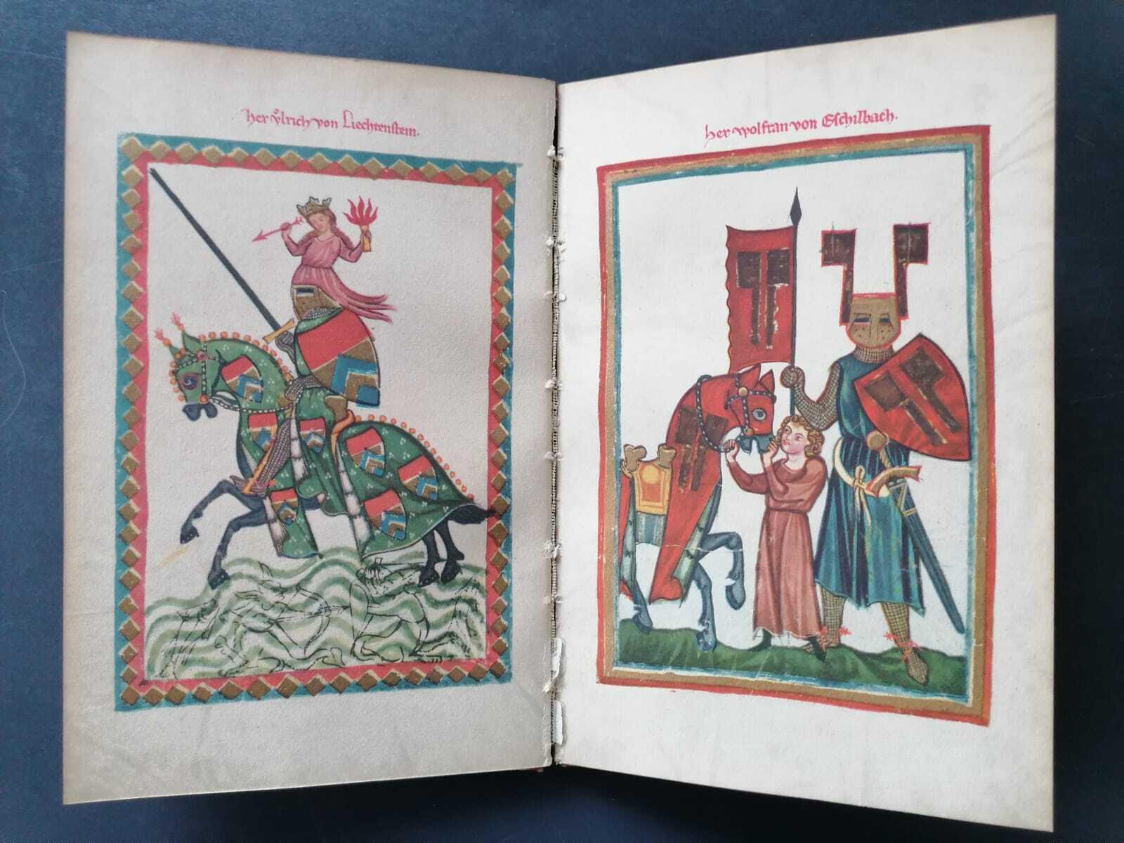 Die Minnesinger in Bildern der Manessischen Handschrift