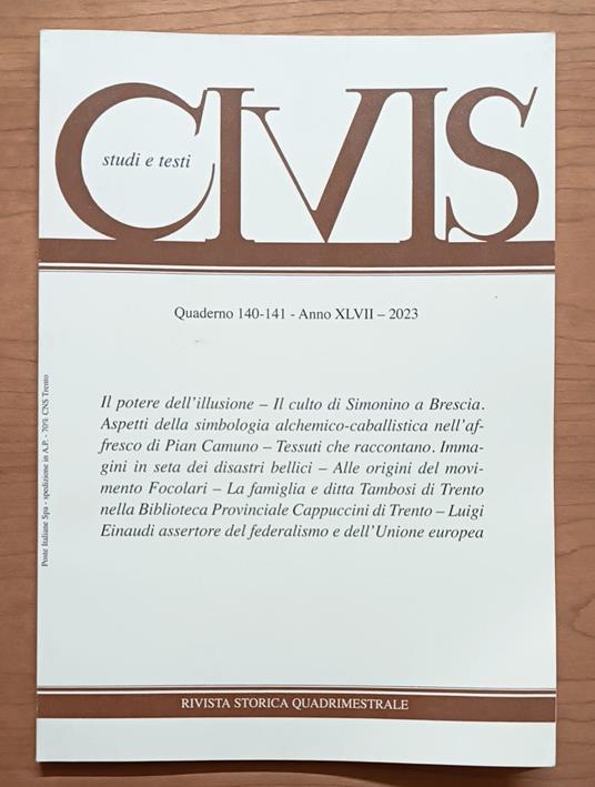 Civis studi e testi: Quaderno 140-141 - Anno XLVII - 2023 - copertina
