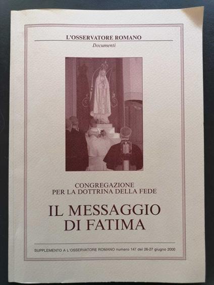 Il messaggio di Fatima - copertina