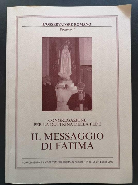 Il messaggio di Fatima - copertina