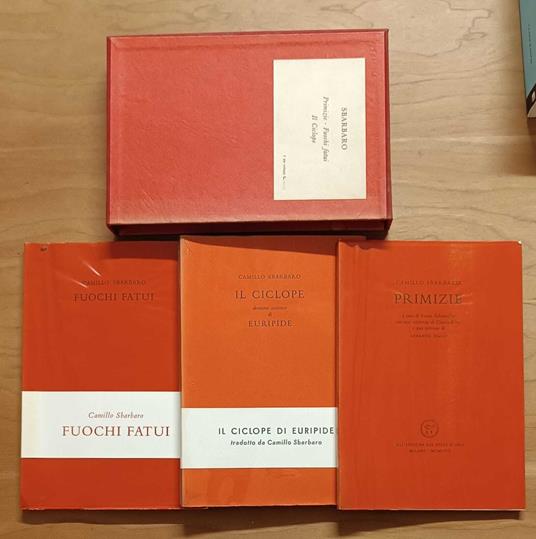 Primizie - Fuochi Fatui - Il ciclope + 3 EXLIBRIS DI REMO WOLF - Camillo Sbarbaro - copertina