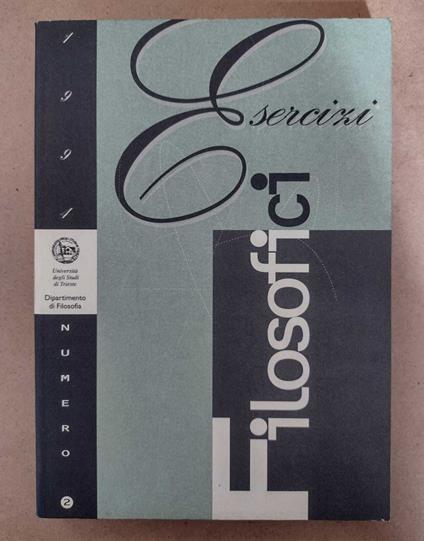 Esercizi filosofici: N. 2, 1994 - copertina
