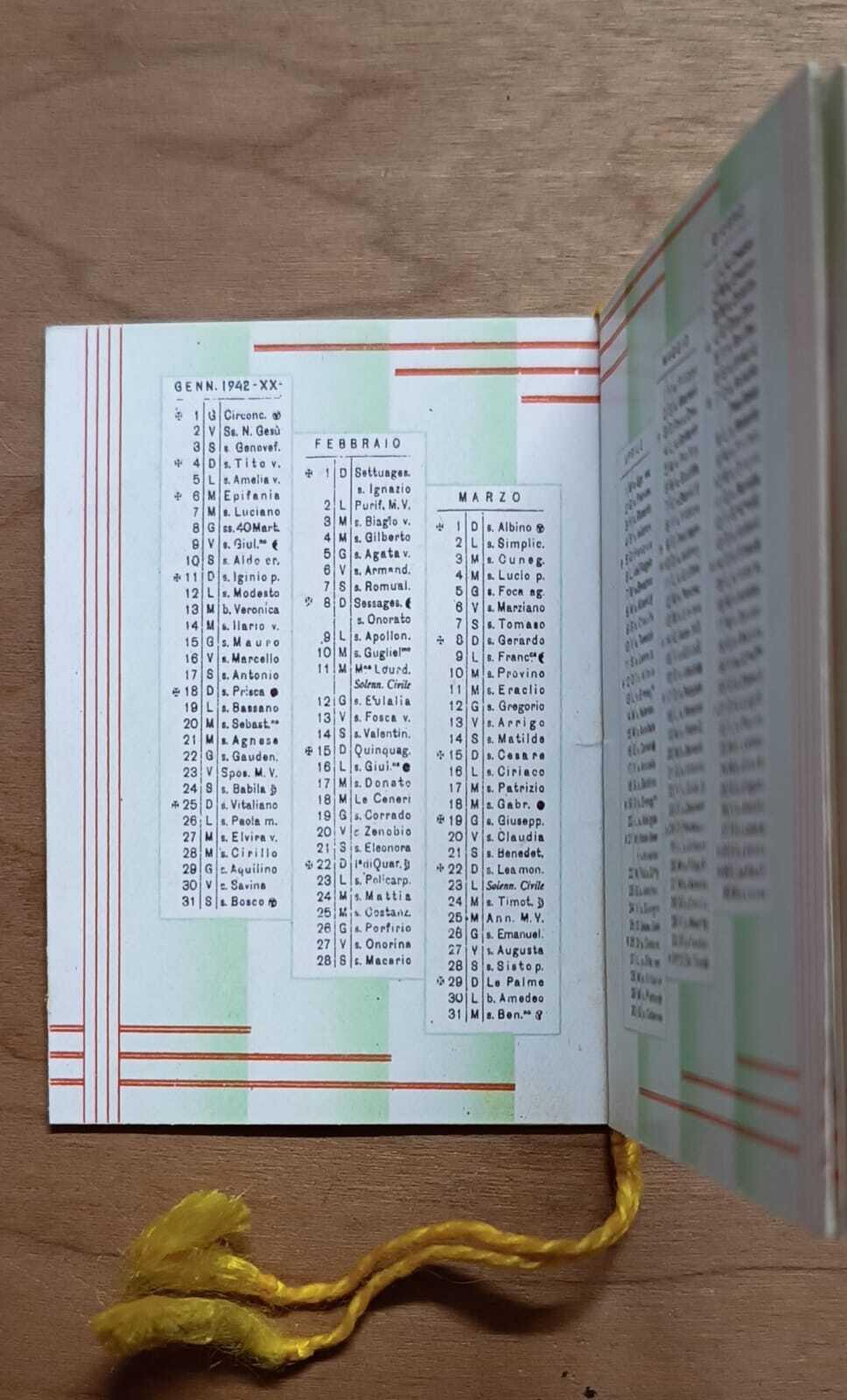 Calendarietto Fedeltà