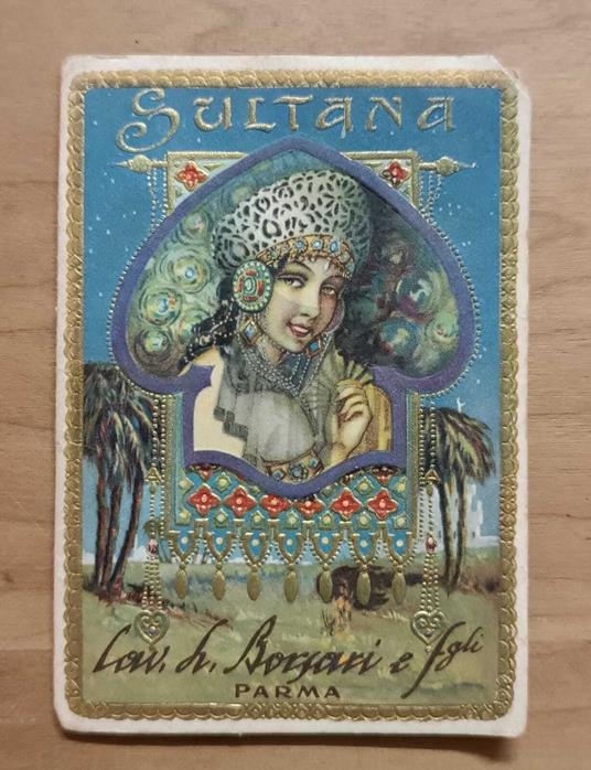Calendarietto da barbiere Sultana. Cav. L. Borsari e Figli - copertina