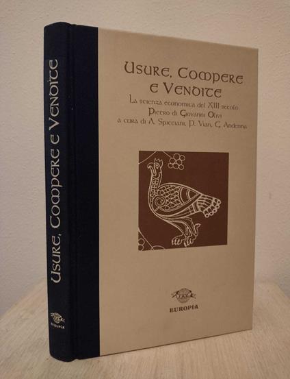 Usure, compere e vendite: La scienza economica del XIII secolo - copertina